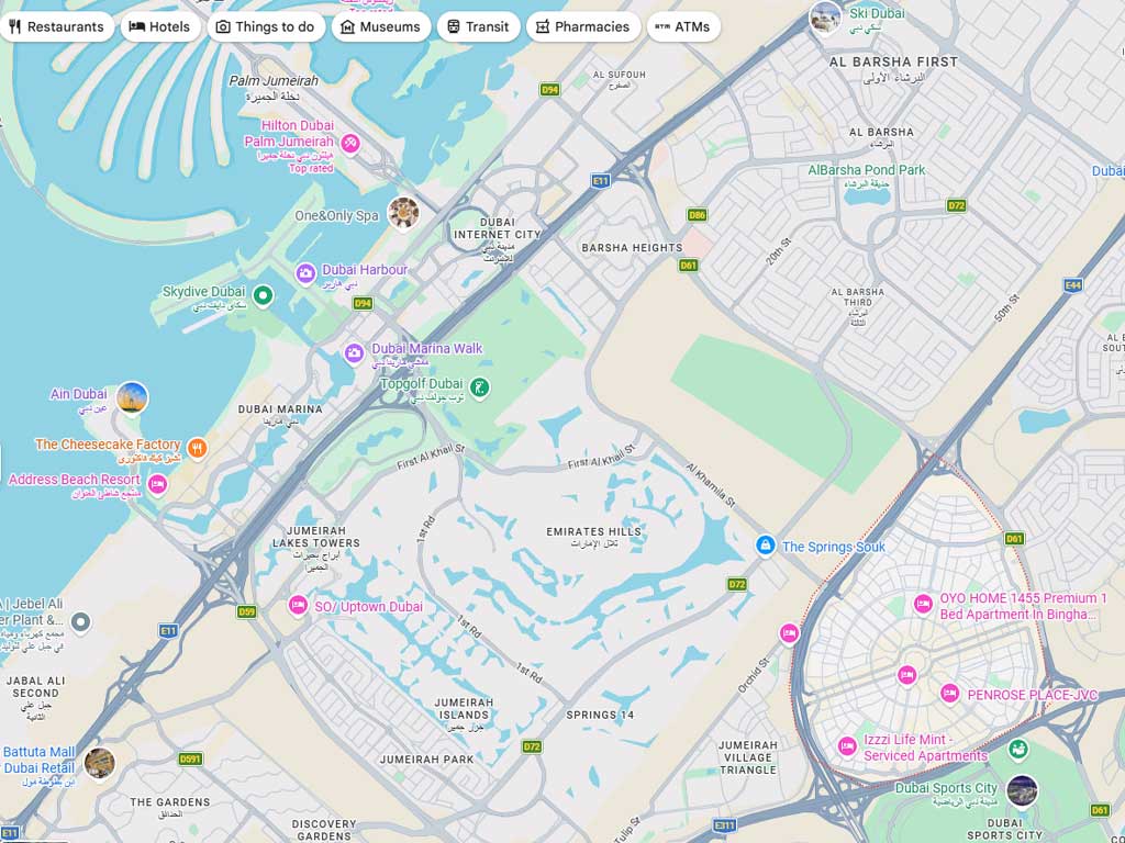 jvc dubai map